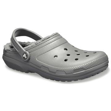 Crocs Klassiska Fodrade Clogs Herr Silver | Sverige 0825LISH